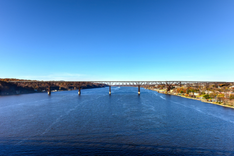 River view near Wappingers Falls, New York
